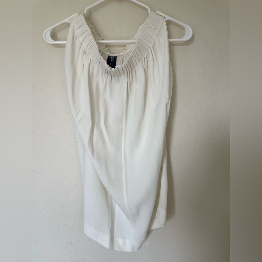 Zero + Maria Cornejo Cream Sleeveless Top Size 2